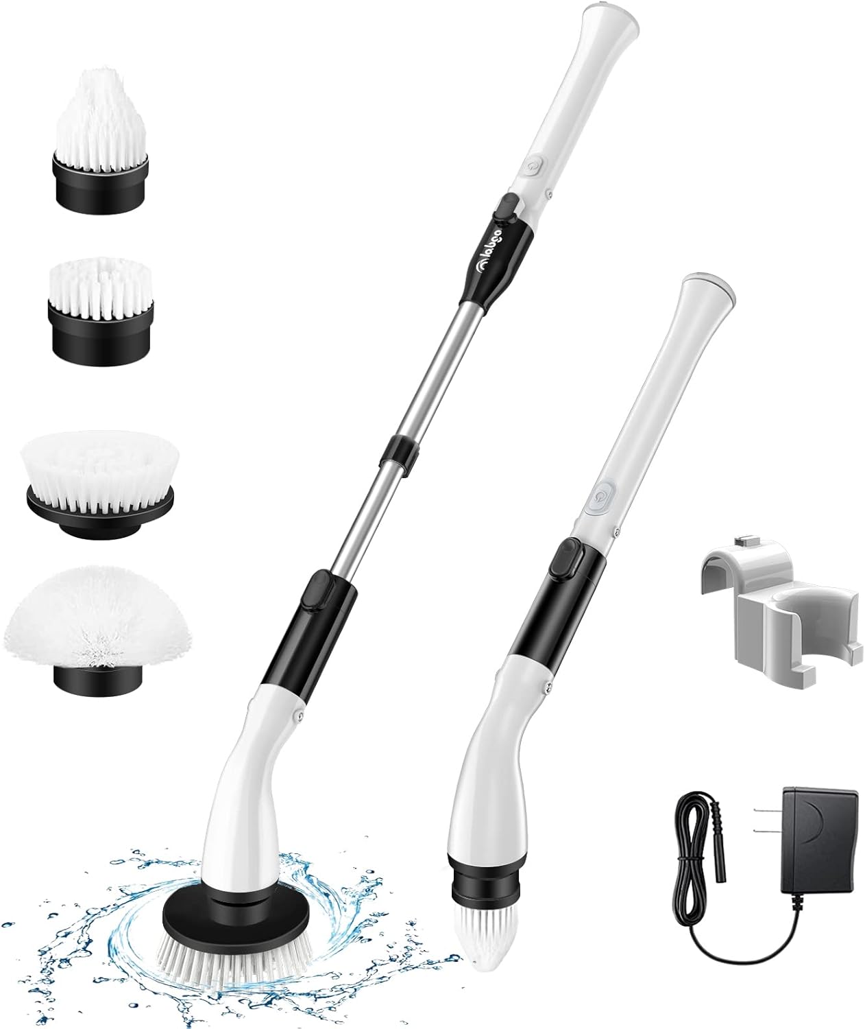LABIGO Electric Spin Scrubber, with 4 Replaceable Brush