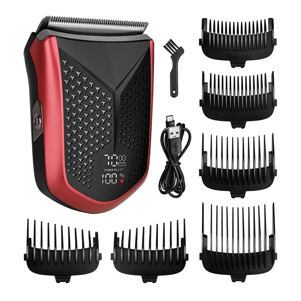 Aparador de pelos corporais masculinos, carregamento USB, tela inteligente, design à