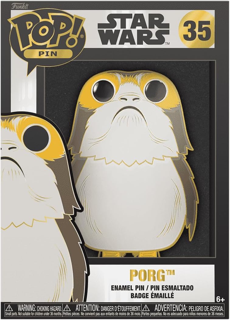 Funko Pop Collectible Enamel Pin - PORG - Star Wars Enamel Pins - Cute Collectable Novelty Brooch - for Backpacks & Bags - Gift Idea - Official Merchandise - Sci-Fi Fans
