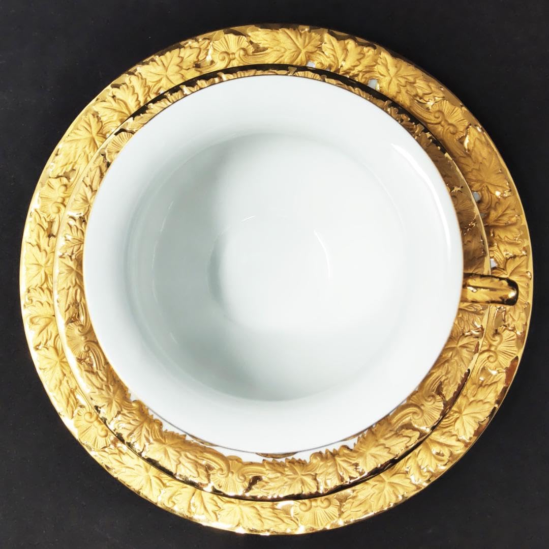 マイセン /※1級品 Xフォーム フルサイズ グランツゴールド トリオ