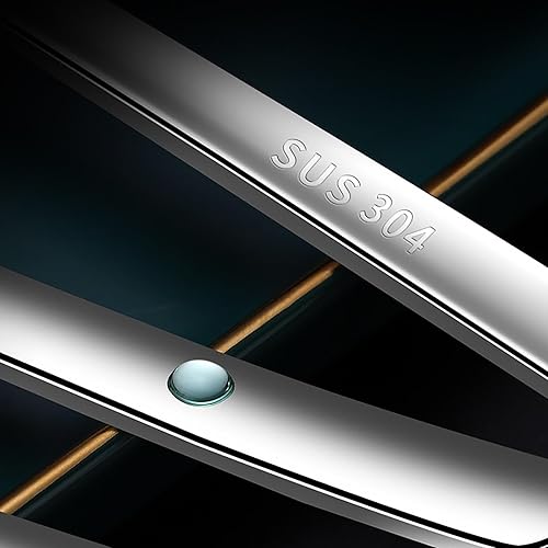 Miniatura 4 de YAPULLYA Cucharas de sopa coreanas, cucharadas de acero inoxidable 188 con mango largo de 8 pulgadas, cucharadas de metal asiático, juego de 4