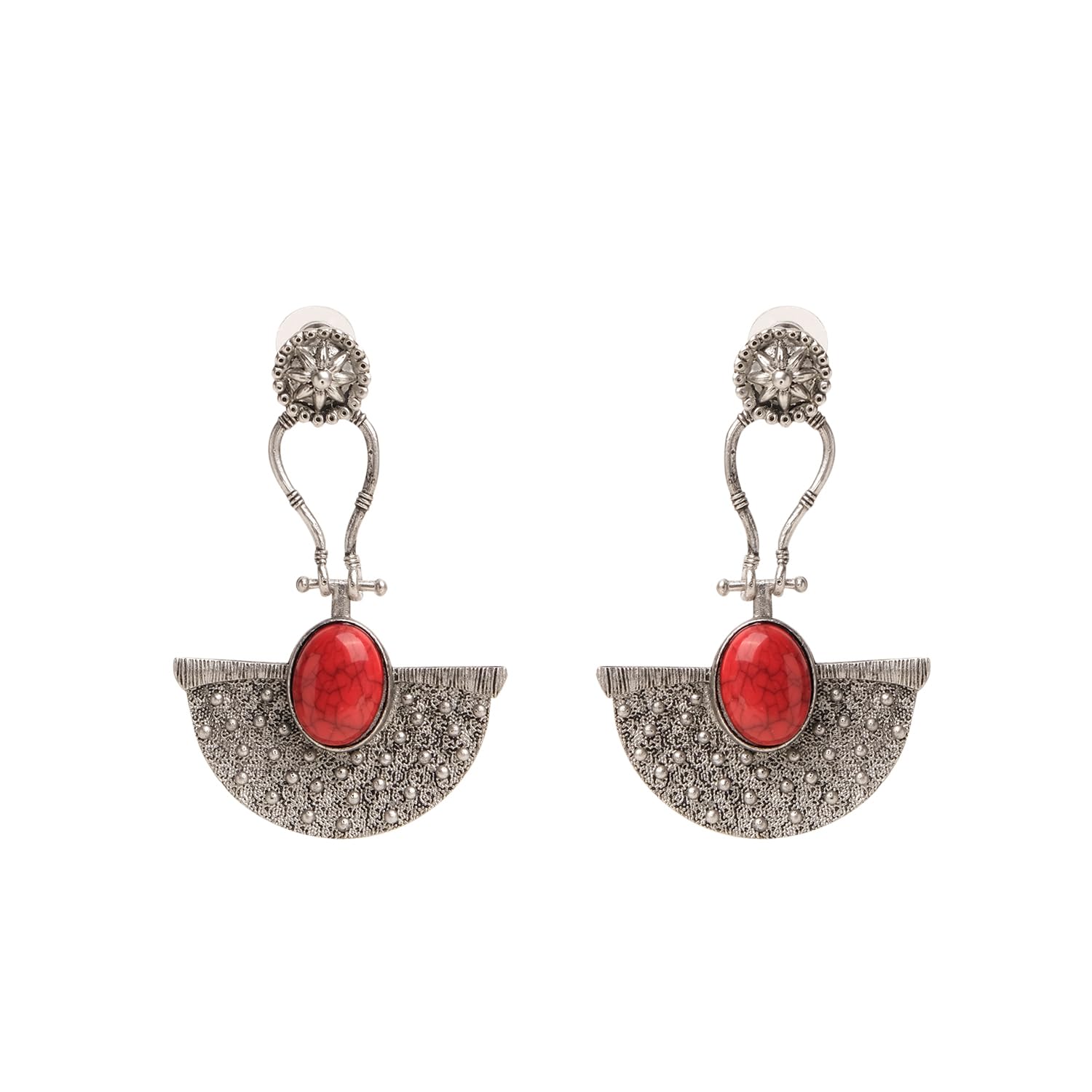 XPNSV Luxury Vintage Tribal Red Oxidised Earrings,Jewellery Gift Set for Women & Girls | Anti Tarnish, Light Weight, Diwali Special Jewellery for Women, Girls and Her (B0CL9LB431) Amazon Price History, Amazon Price Tracker