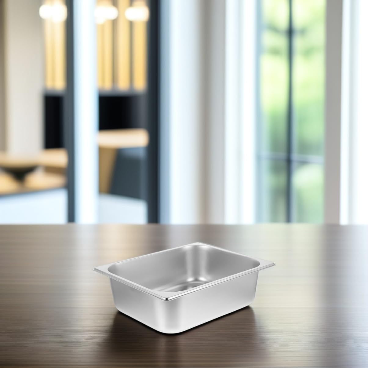 IWOWHERO Stainless Steel Buffet Pan Large Capacity Party Buffet Pot Catering Trays Lids for Snacks