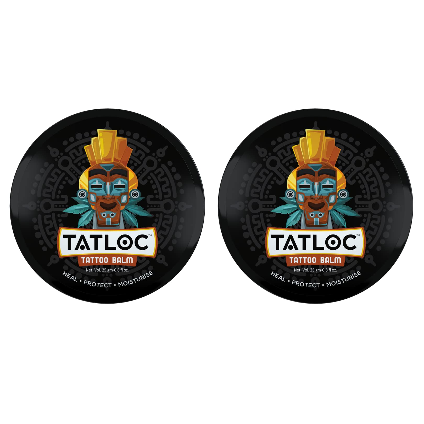 Tattoo Aftercare Balm With Vitamin A and D, Natural Herbs and Oils, Tattoo Butter, Tattoo Shiner, Ointment, Tattoo Wax- No Parabens, No Petroleum Jelly. Pack of 2