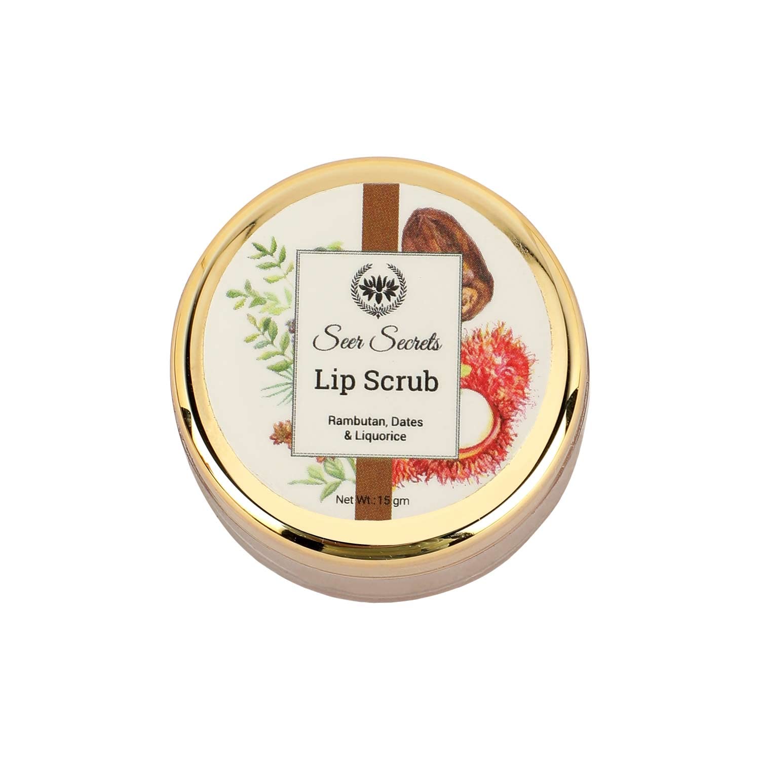 Seer Secrets 100% Natural Super Soft Rambutan, Dates & Liquorice Lip Scrub to Protect & Heal Lips | Lighten & Brighten Dark Lips | Heal Chapped Cracked Dry Lips | Active Nourishing Care -Pack of 15 GM-picture-45
