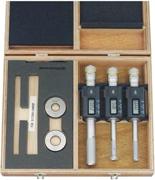 Digital 3-Point Internal Micrometer Set, 468-982, 12-25 mm Range, 0.001 mm Resolution, 2 m Accuracy