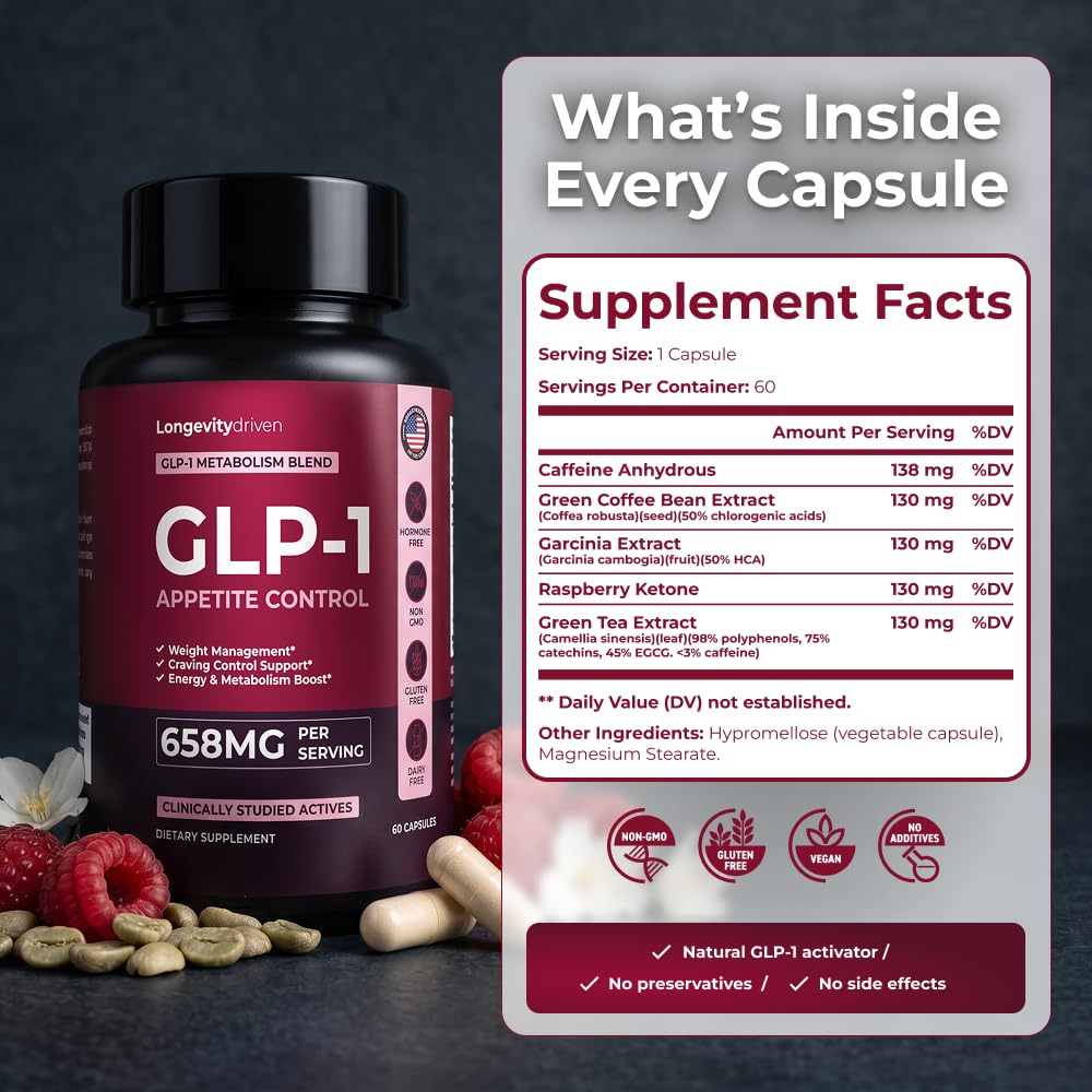 GLP-1 for Weight Loss & Appetite Control, 60 Capsules — Amazon image 5