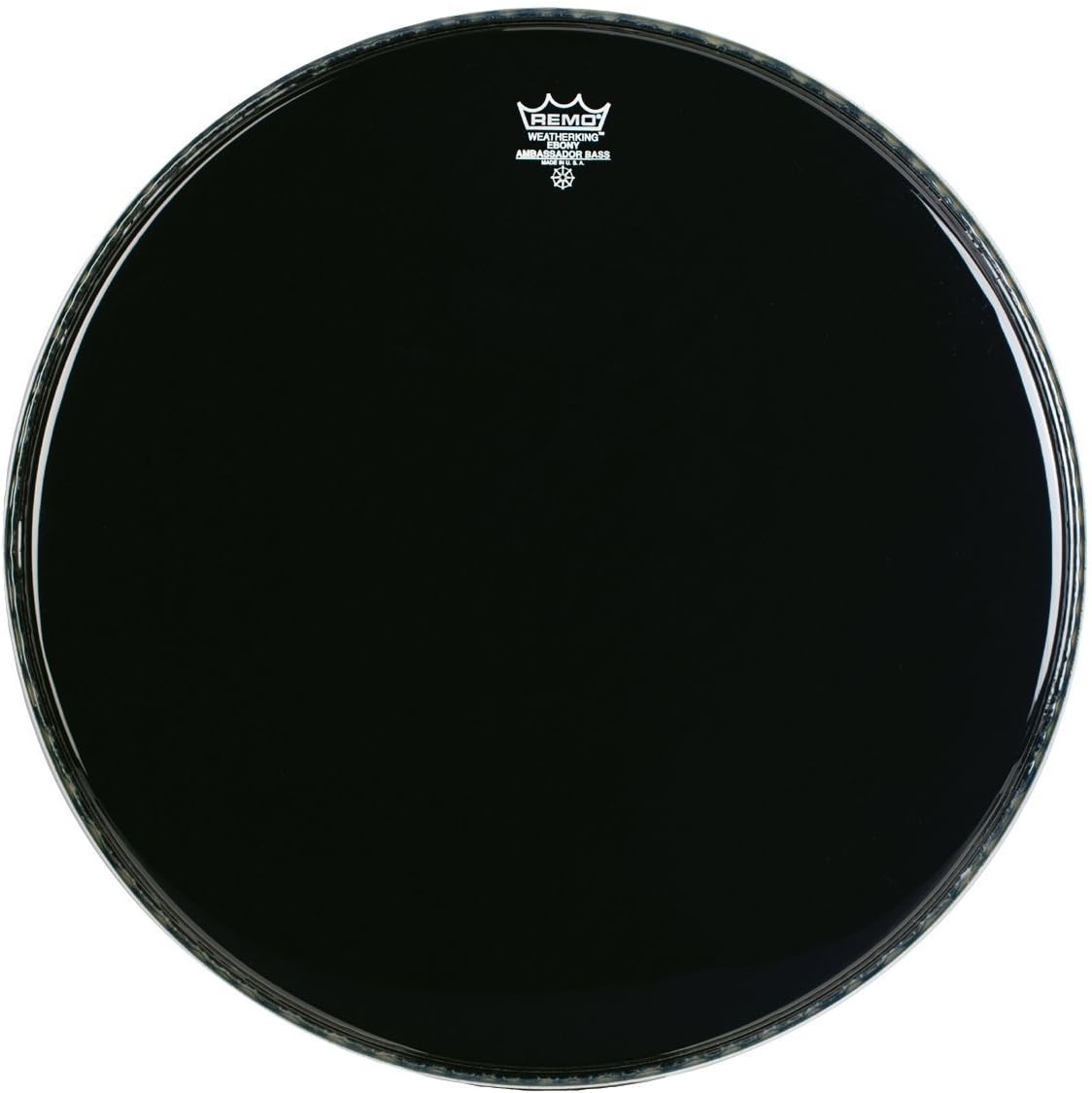 Remo Bass, AMBASSADOR®, EBONY®, 24" Diameter