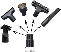 Vista 8 de Vacuum Cleaner Attachments Flexible Extension Hose Brush Nozzle Crevice Tools for 1 1/4 inch Shop Vacuum Car Detailing Kit