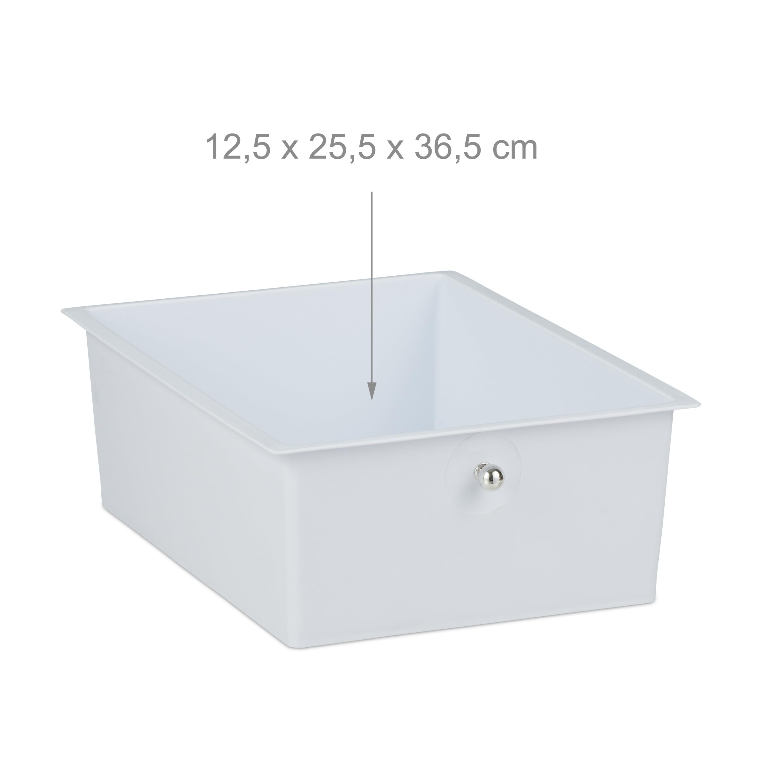 Relaxdays Chariot sur Roues de Bain, 3 tiroirs, métal et Plastique, conteneur, cosmétiques, 60 x 33 x 39 cm, Couleurs