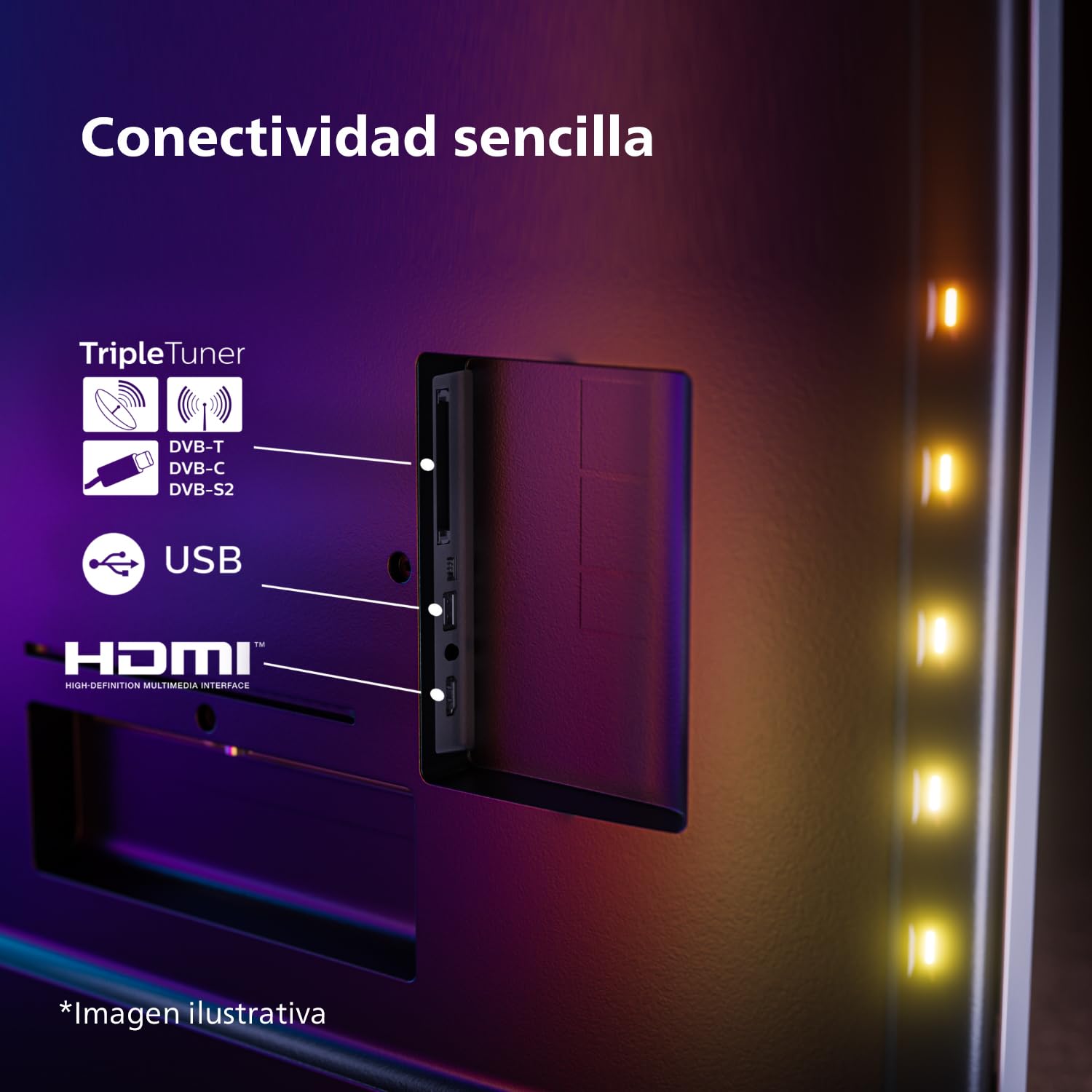 Philips Ambilight 75PUS8919 Smart TV 4K LED - Pantalla de 75 pulgadas con plataforma Titan OS Pixel Precise Ultra HD y sonido Dolby Atmos, funciona con Alexa y con el asistente Google - Gris Antracita