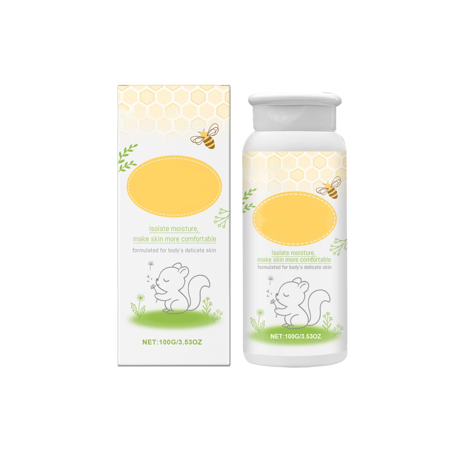 Aoseiens Baby Powder, Talc Free and Hypoallergenic for Safe and Gentle Comfort, Natural Origin