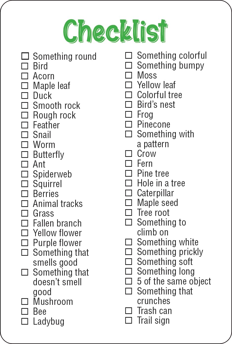 Peter Pauper Press Nature Seek-and-Find Scavenger Hunt Cards (50 card deck), Pink, Small - Image 3