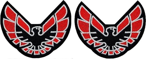 Patch Force Firebird Pontiac Trans Am Racing Eagle Patch Set de 2 piezas – 3.5 x 3 pulgadas Hierro en coser en B520
