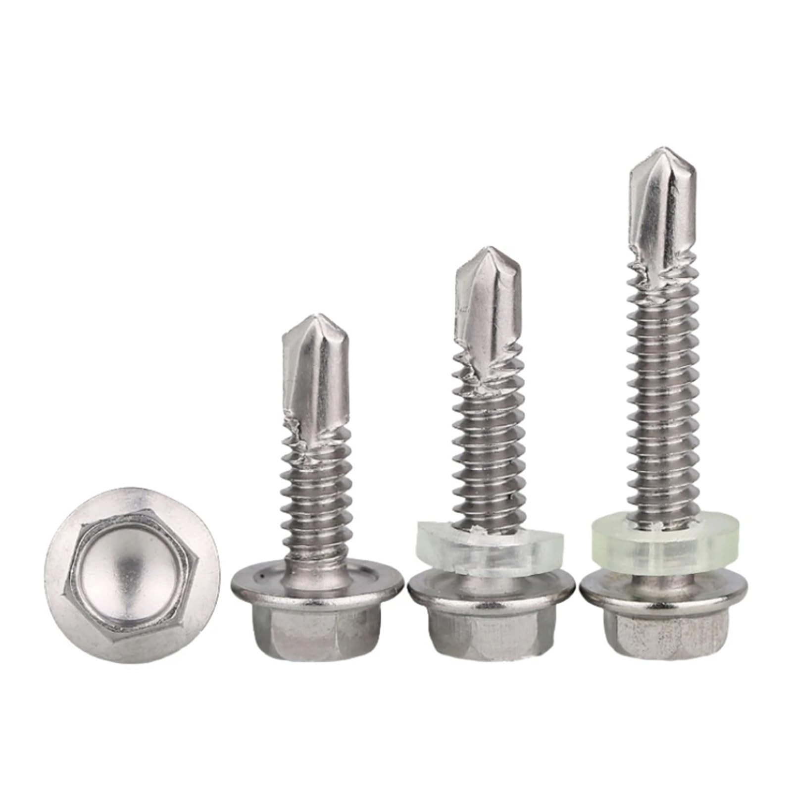 10 X 2 " (da 1/2" A 2-1/2" Disponibile) Viti Autoperforanti