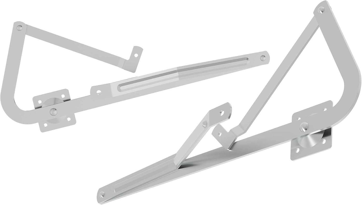KUAFU 55-2 Attic Ladder Hinge Arms Compatible with Werner MFG After 2010, Thick Zinc Attic Ladders Spreader(Pair)