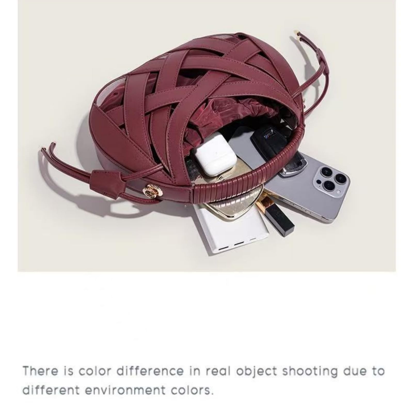 Borsa Donna Tessuta Cavo delle Donne, Crossbody A Cordone Pu per Feste Banchetto Matrimonio Shopping Occasioni di Viaggio