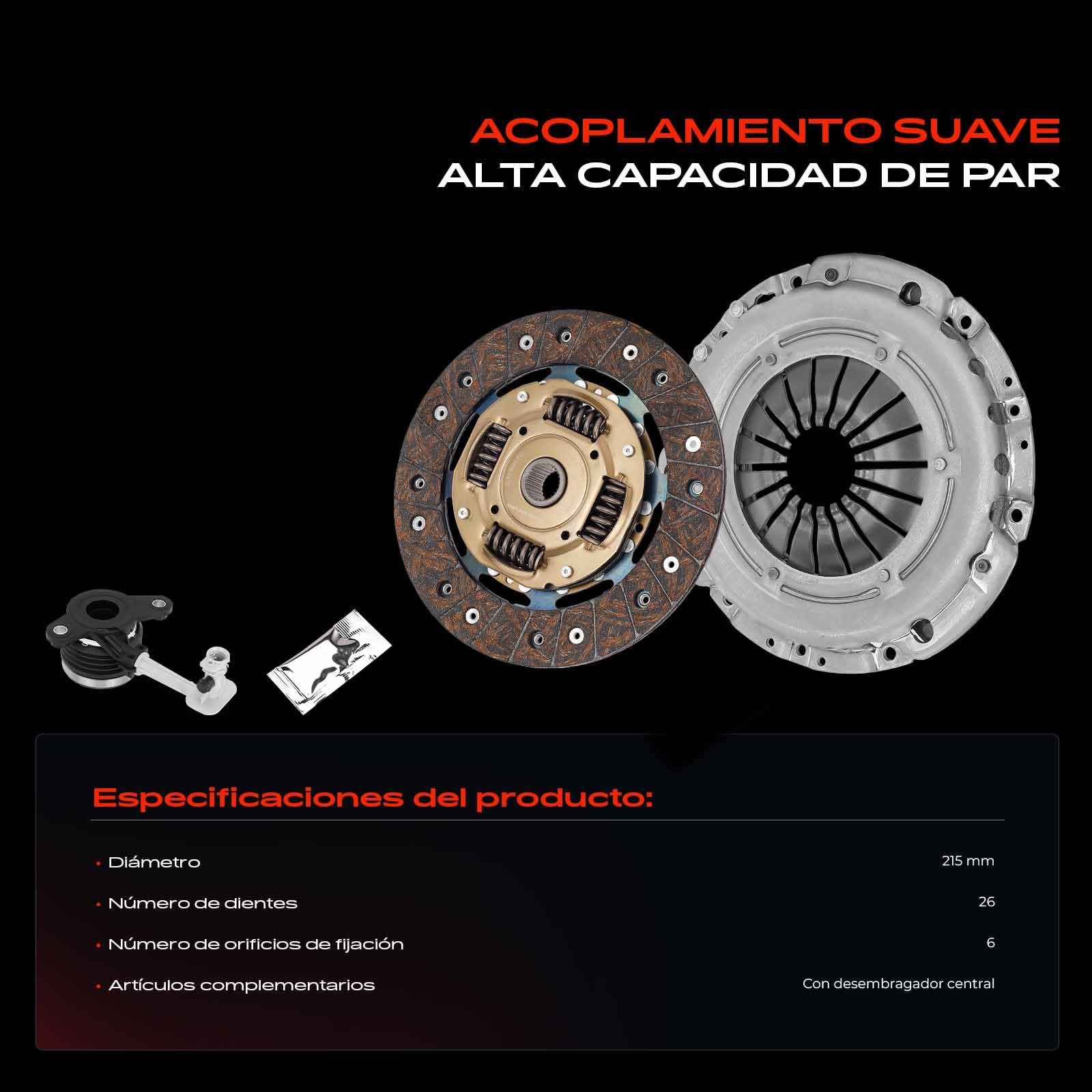Frankberg Kit de embrague de 26 dientes con grasa sintética 8200335084 | Compatible con: M.e.g.a.n.e II Furgoneta/Combi KM, K.a.n.g.o.o Express FW0/1, M.e.g.a.n.e II Estate KM0/1