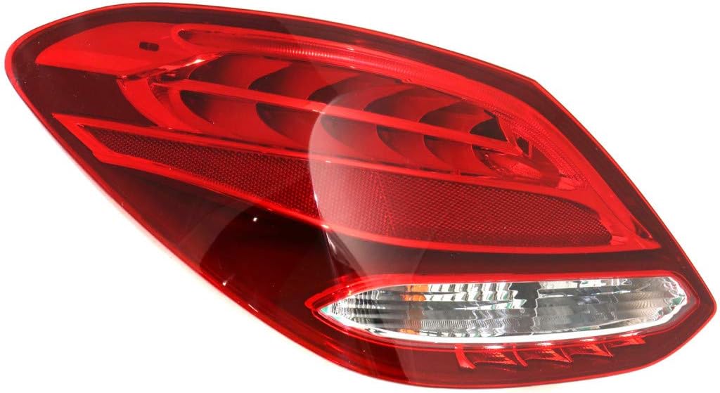 CarLights360: For 2015 16 17 2018 Mercedes-Benz C300 Tail Light Assembly Driver Side w/Bulbs - DOT Certified Replacement for MB2800143