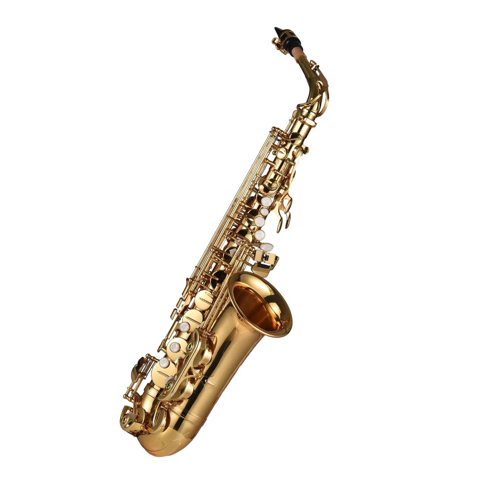 Eb Saksofon Altowy Mosiężny Lakierowany Saksofon Altowy Instrument Dęty Profesjonalny Instrument Muzyczny Z Akcesoriami Do Futerału profesjonalny Saksofon