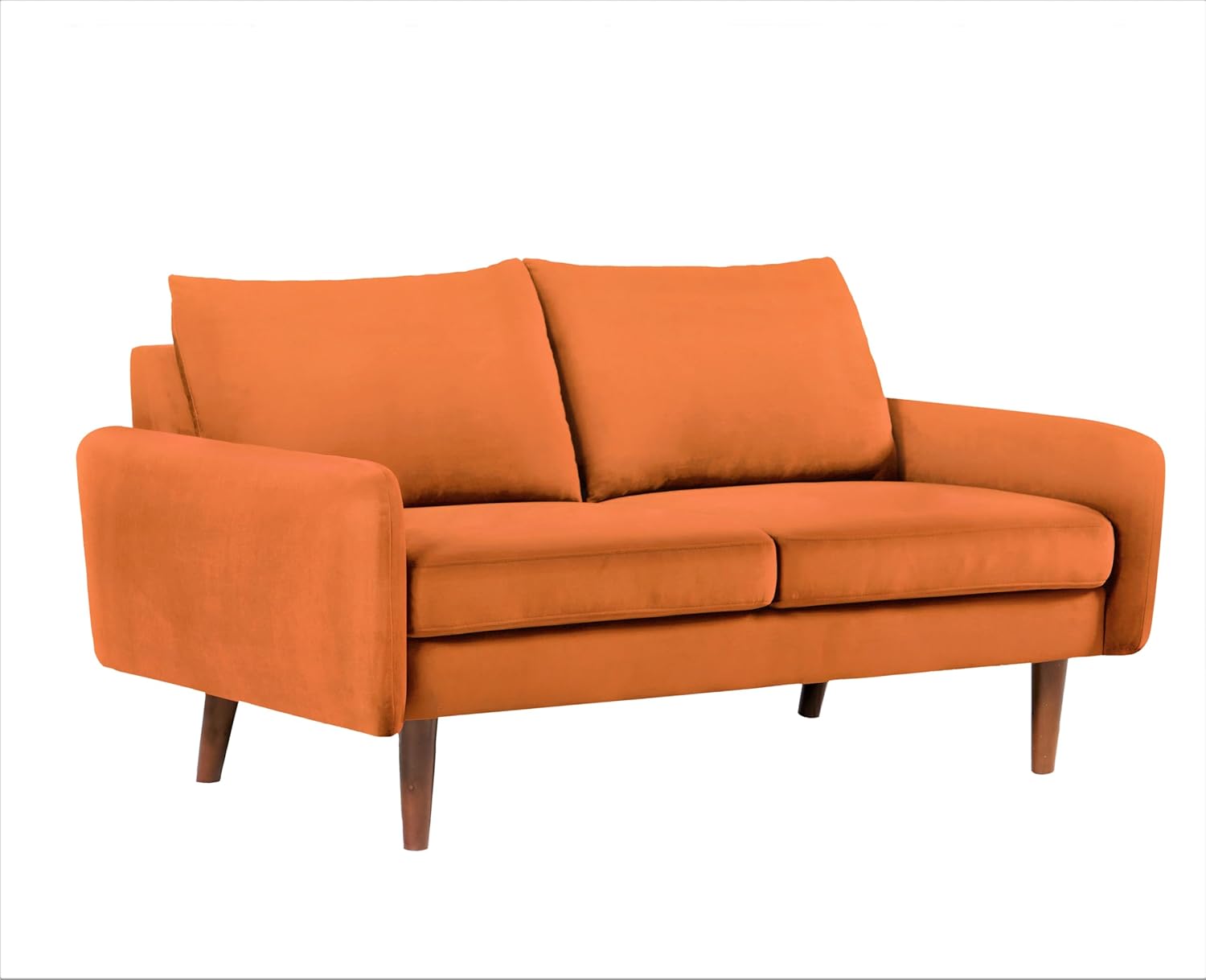 Amazon.com: Container Furniture Direct Kent Velvet Loveseat Sofa for ...
