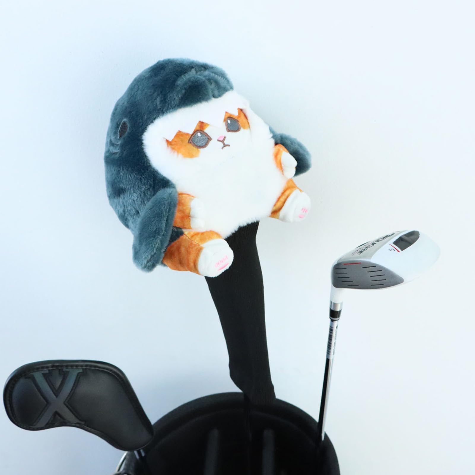 Pokrowce na kije golfowe - Decorazione Natalizia Con Gambe Lunghe - pokrowce na głowy Fairway, do hybrydowych drewnianych klubów i akcesoriów Fairway dla kochających kobiet