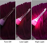 Vista 5 de Yarniss Lighted Crochet Hooks Set - 11 Sizes Light Up Crochet Hooks with Case,Rechargeable Crochet Hook with Light,2.5mm to 8mm