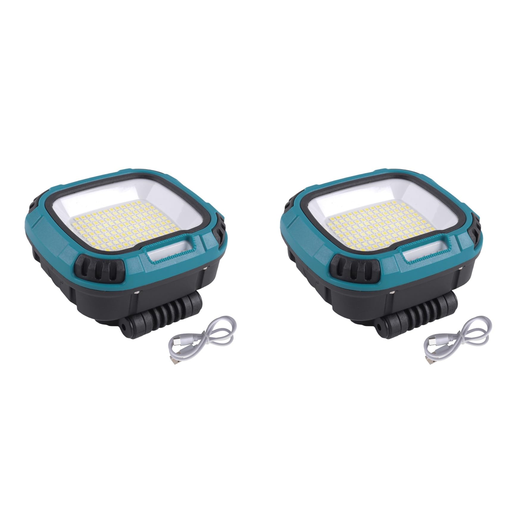 Lanterne à LED Portable et Lampe de Travail Magnétique Rechargeable d'Urgence x2