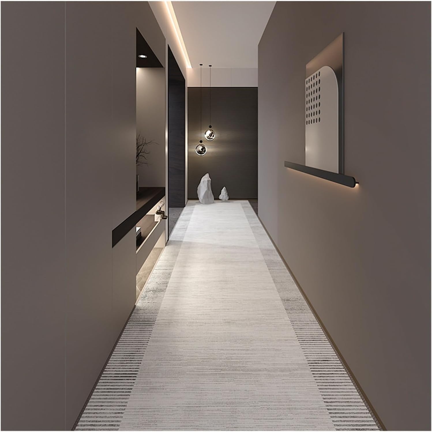 廊下敷きパキスタン手織り絨毯 ランナー サイズ:249 80cm ホビー グッズ