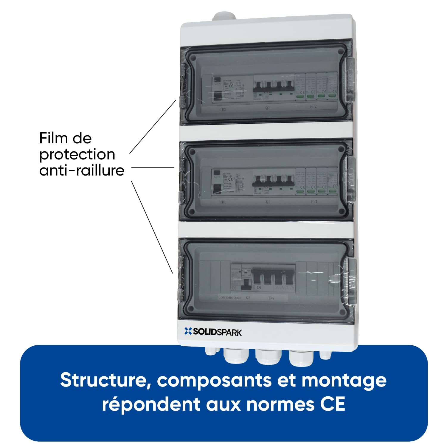 Coffret AC Triphasé 13kW Backup - Inverseur Source - IP65