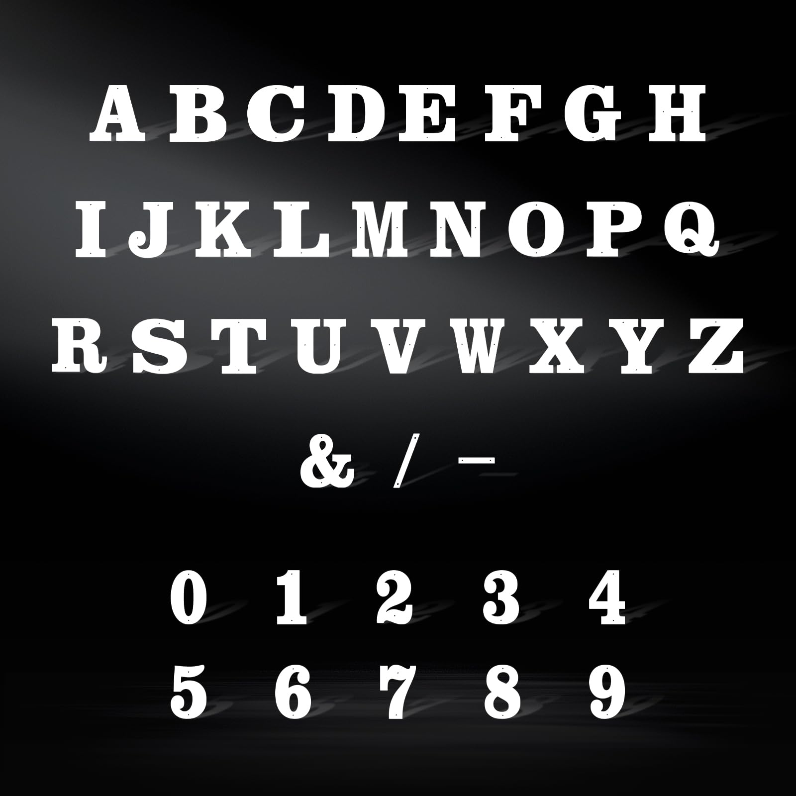 4 Inch Crisp White Rustproof House Numbers Letters,Heavy-Duty Metal Address Numbers for House,Weatherproof 0-9 Numbers & A-Z Outdoor Metal Letters Full Set for Door,Gate,Mailbox(D) - Image 7