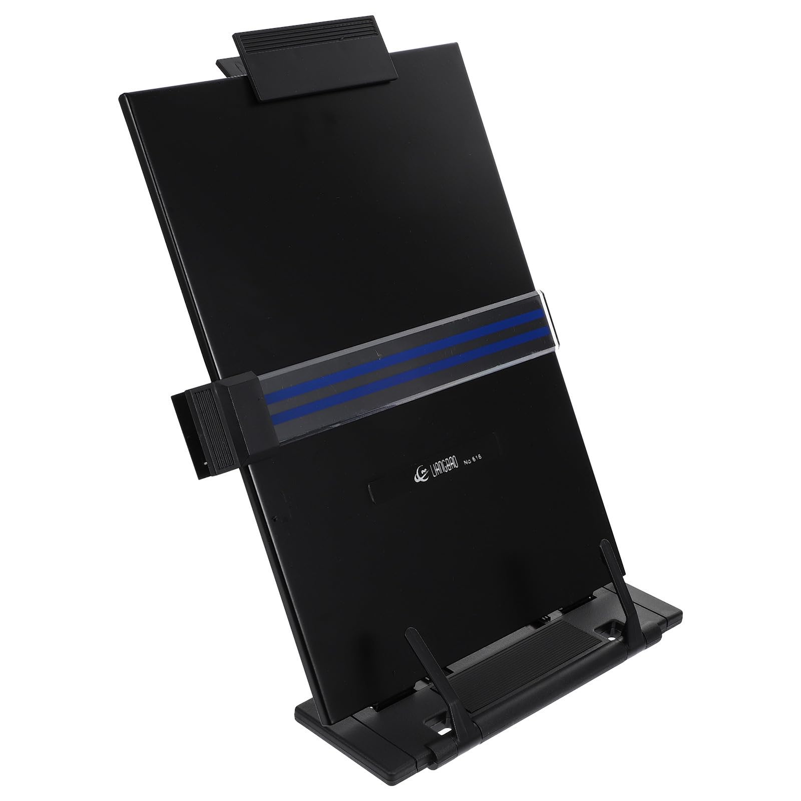 NUOBESTY Pupitre de Lecture Réglable Support de Lecture Multifonctionnel en Fer et Abs Noir Angles Ajustables Pratiques pour Maison et Bureau