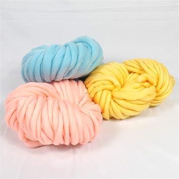 Knitting Yarn Super Coarse Yarn, Extra Coarse Wool Handmade DIY Knitted Scarf Silk Hat Blanket Tapestry Yarn Knitting Yarn (Color: Two Red) (Color : Big Red)