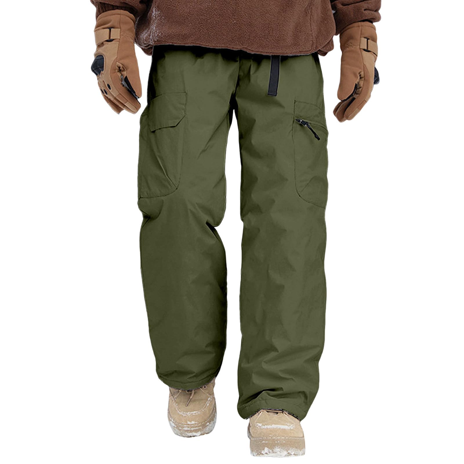 Pantaloni da sci da uomo, pantaloni isolati, impermeabili, da snowboard, termici, da neve, invernali, traspiranti, spessi, caldi, per sport invernali