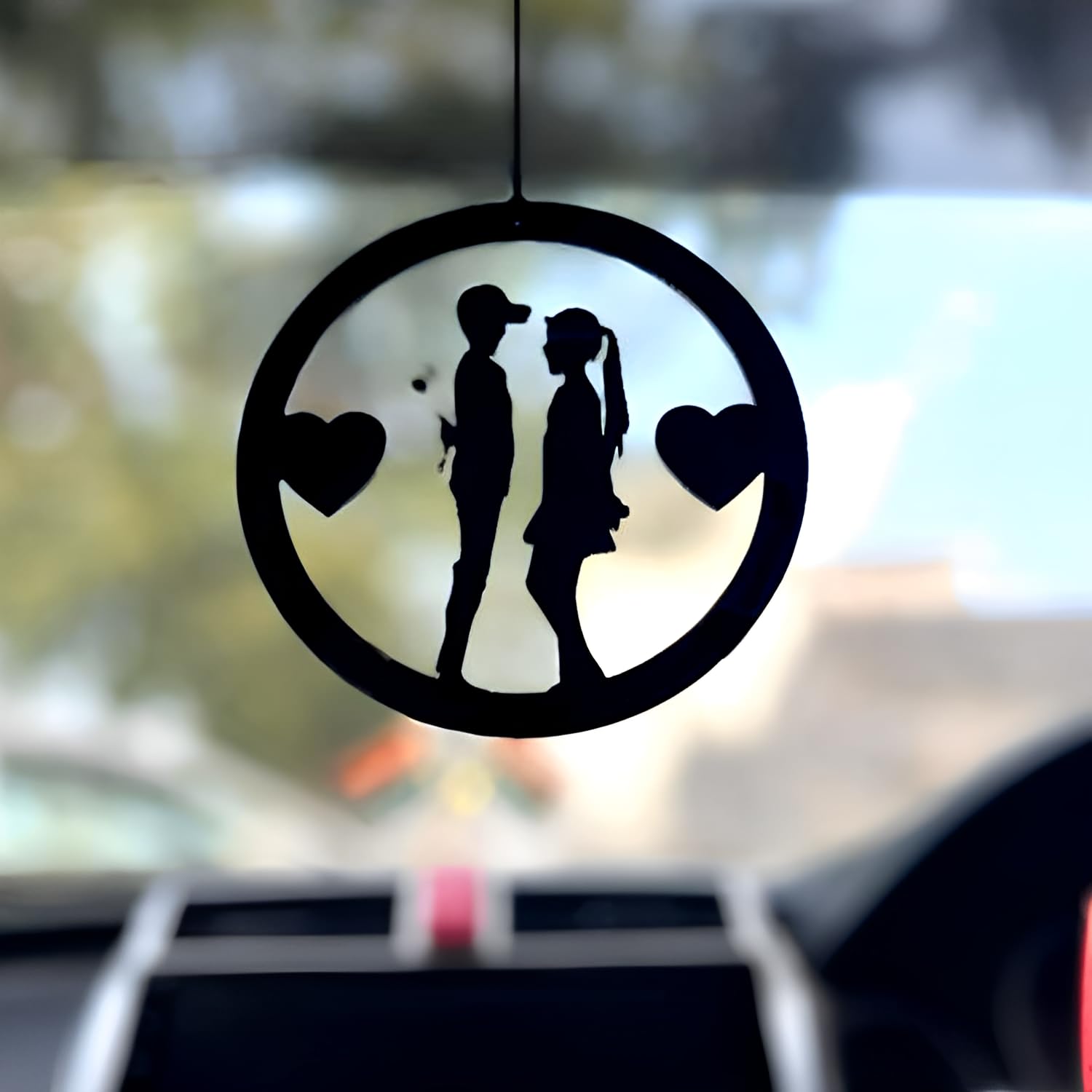 MH VILLA Car Hanging Accessories/Dream Catchers for Wall Hanging/Dream Catcher/Car Hanging/Home Decor Accents/Door Welcome Dream Catcher/Car Decor/Best Gift for Couple/Door Hanging(Love Bird)