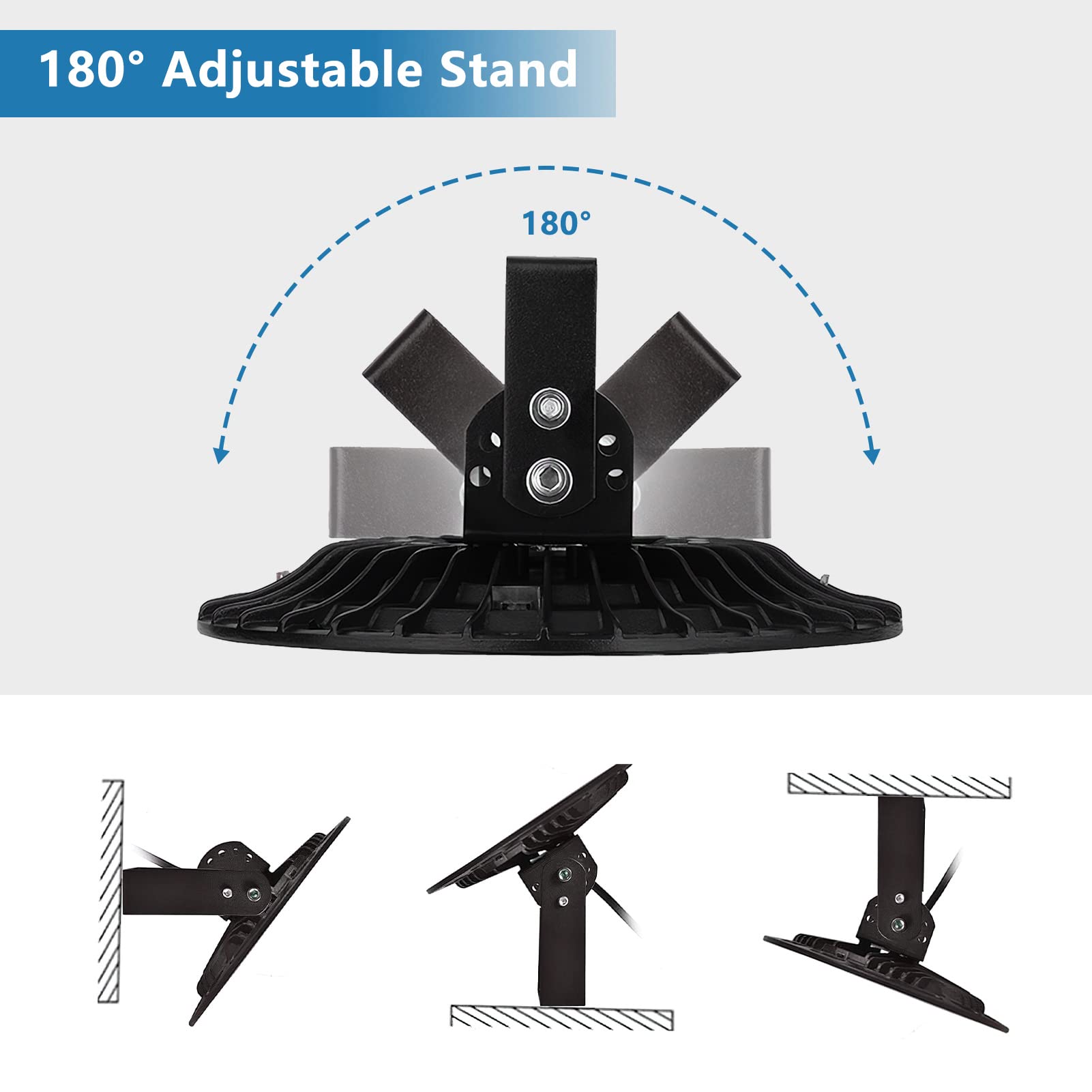 Viugreum UFO LED High Bay Light 200W 20000LM 5500K UFO Lights Warehouse Lighting IP65 Waterproof LED Lights Commercial — view 6