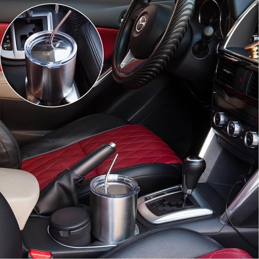 Spill Proof Lid With Straw For 30oz 42oz YETI Rambler, Tumbler, Ozark Trail cup and other brands Vacuum insulation stainless steel 30 oz Tumblers (30oz) - Image 4