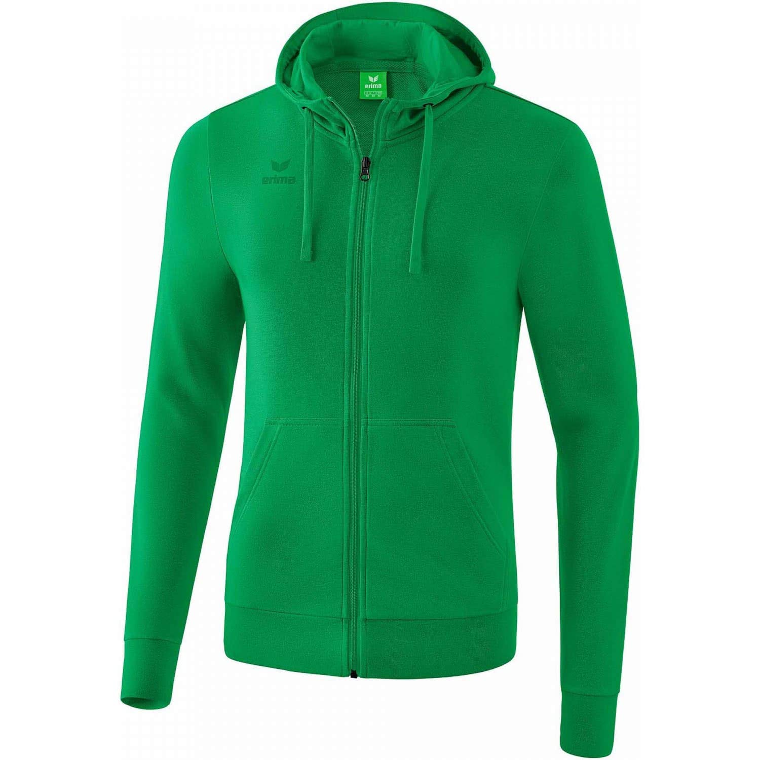 Erima Hooded Sweat Jacket - Emerald, M