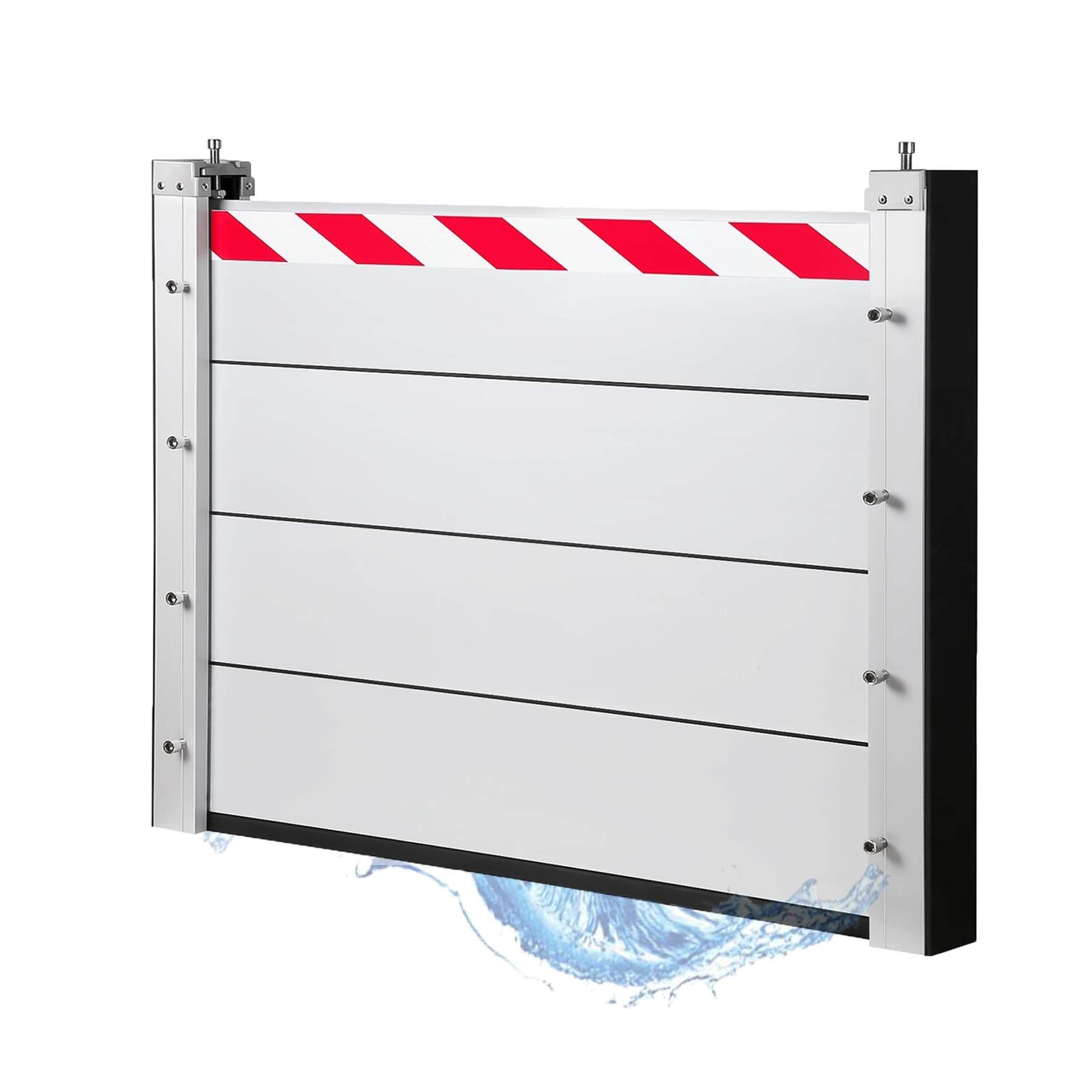 Barrière anti-inondation en aluminium amovible pour porte de garage 120x60cm