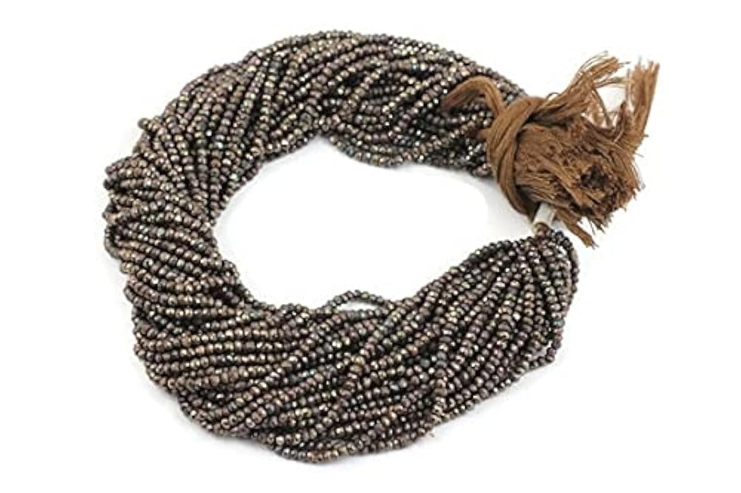 Spinelle noire naturelle en rondelles pour collier chic soirée