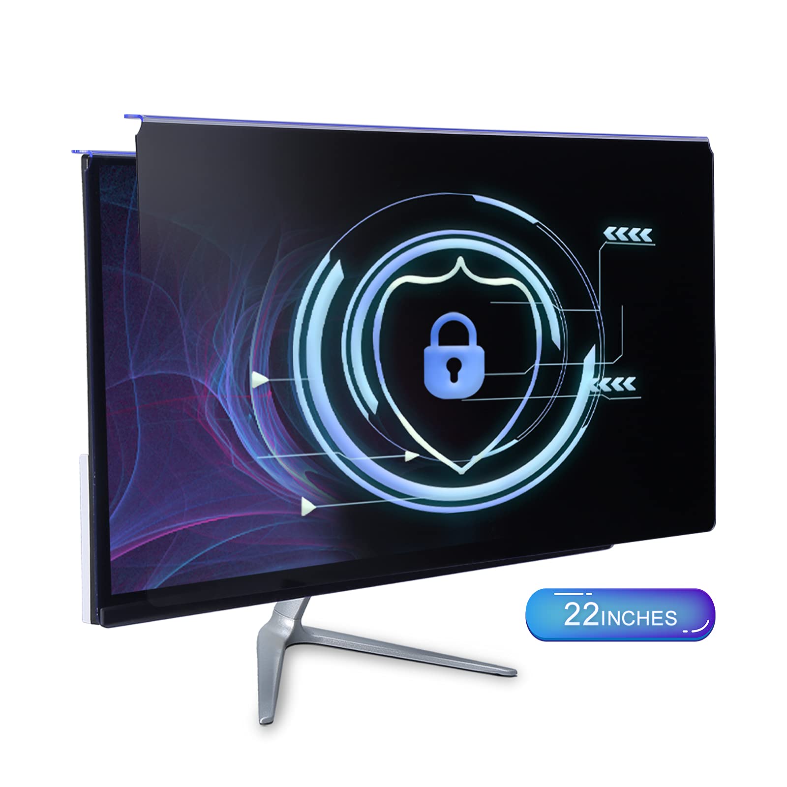 Computer Privacy Screen Filter, Universal 20/21/ 22 Inch HD Computer Screen Protector for 16:10 Widescreen Display, Anti-glare Blue light, Abrasion-resistant, Easy to Install