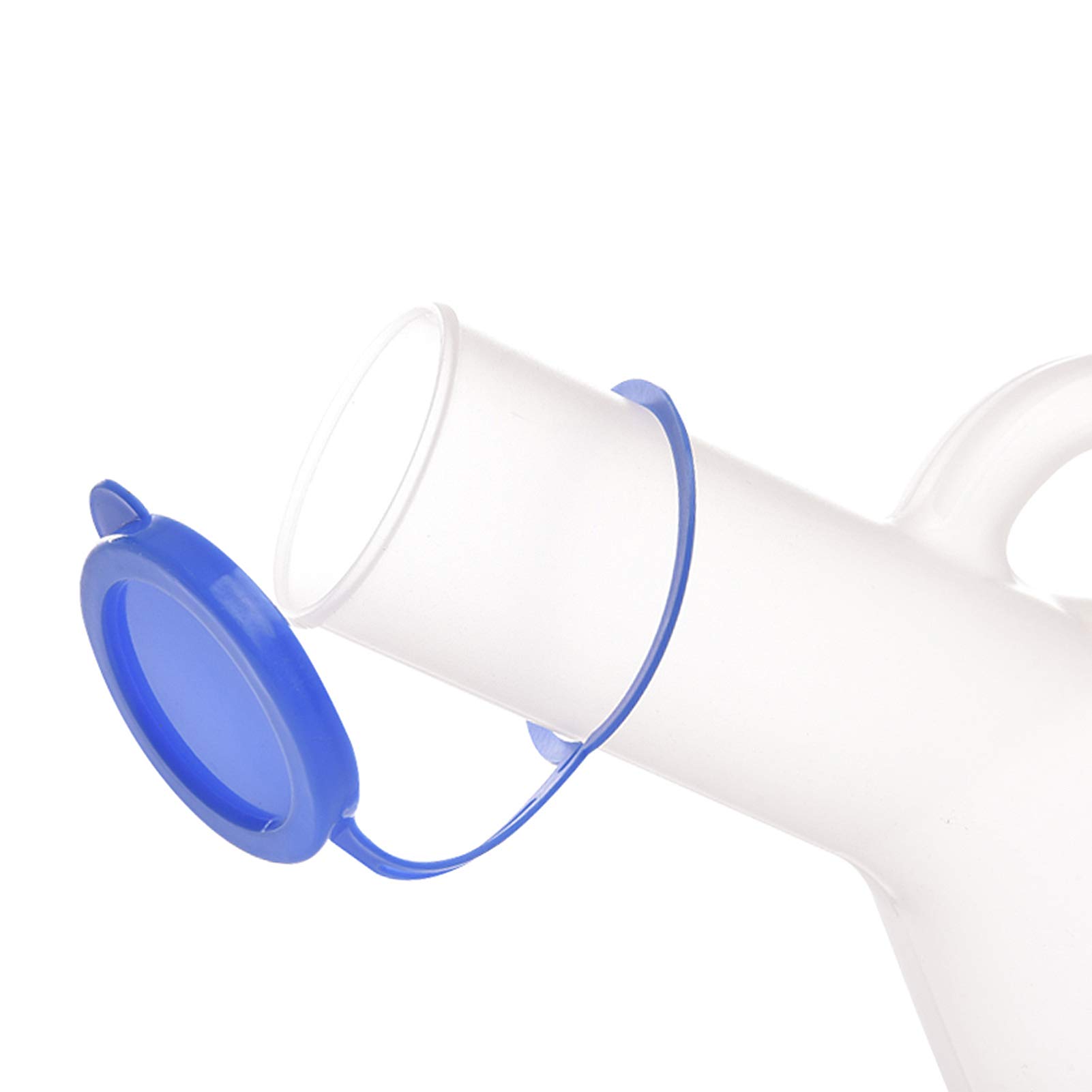 Urinario Masculino - Botella de orina con Cuello Largo, Longitud del Pico 11 cm Tapa y asa - Capacidad de 1 litro Conveniente y práctico urinario