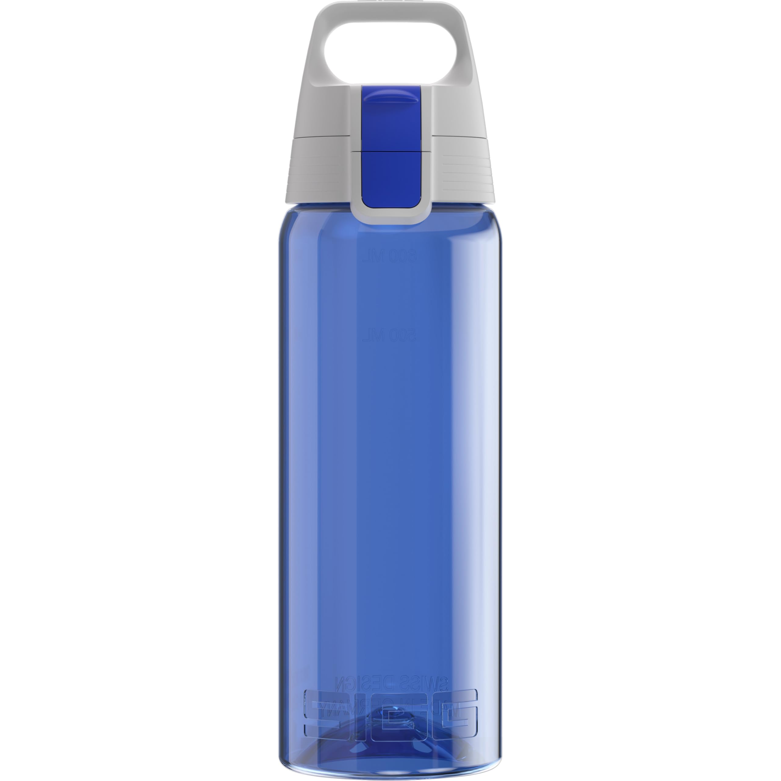 Nahaufnahme des innovativen ONE-Verschlusses der SIGG Tritan Trinkflasche.