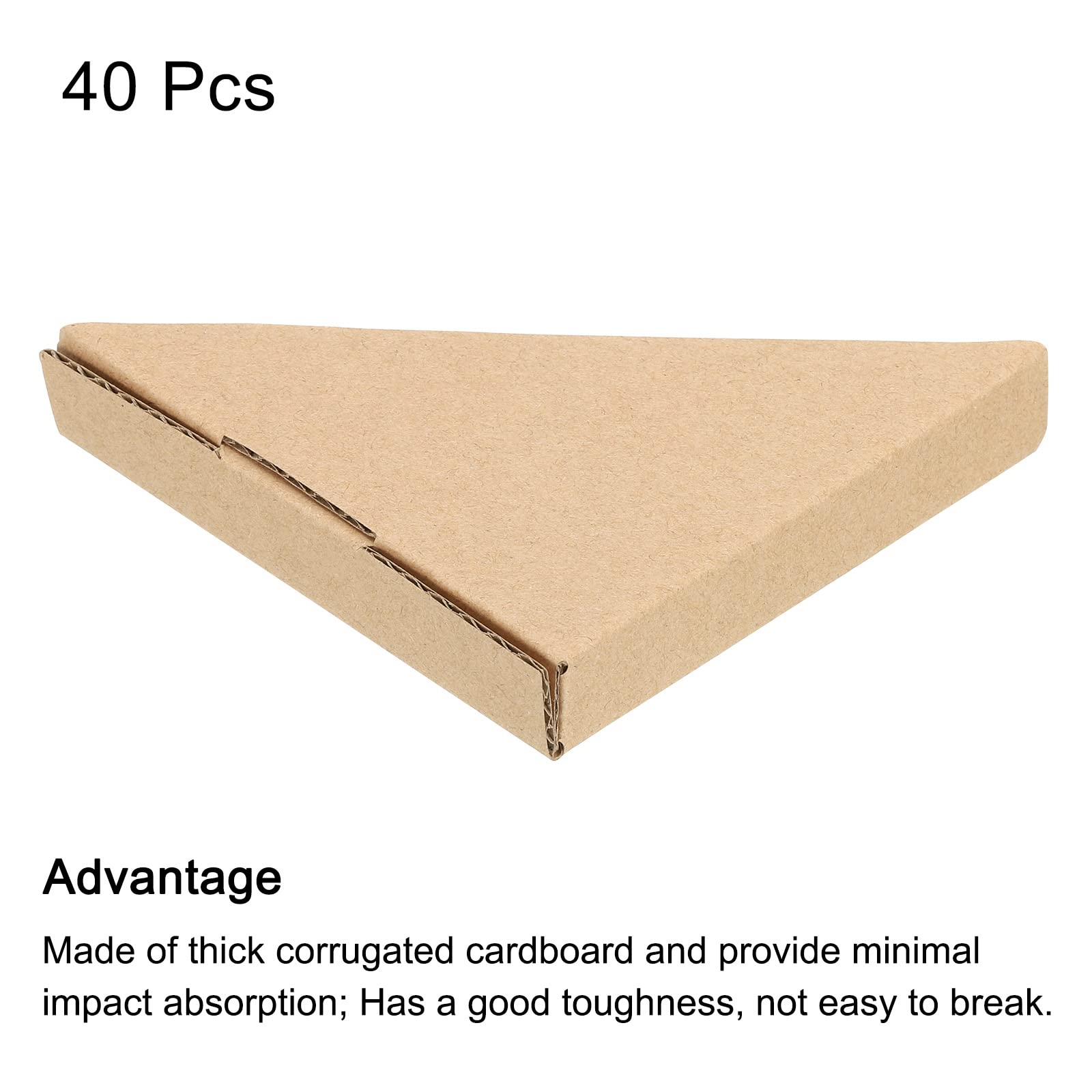 sourcing map Réglable Carton Coin Protecteur, Carton Bords Protecteur 1,7mm pour Art, Emballage, Expédition Fournitures Paquet de 40