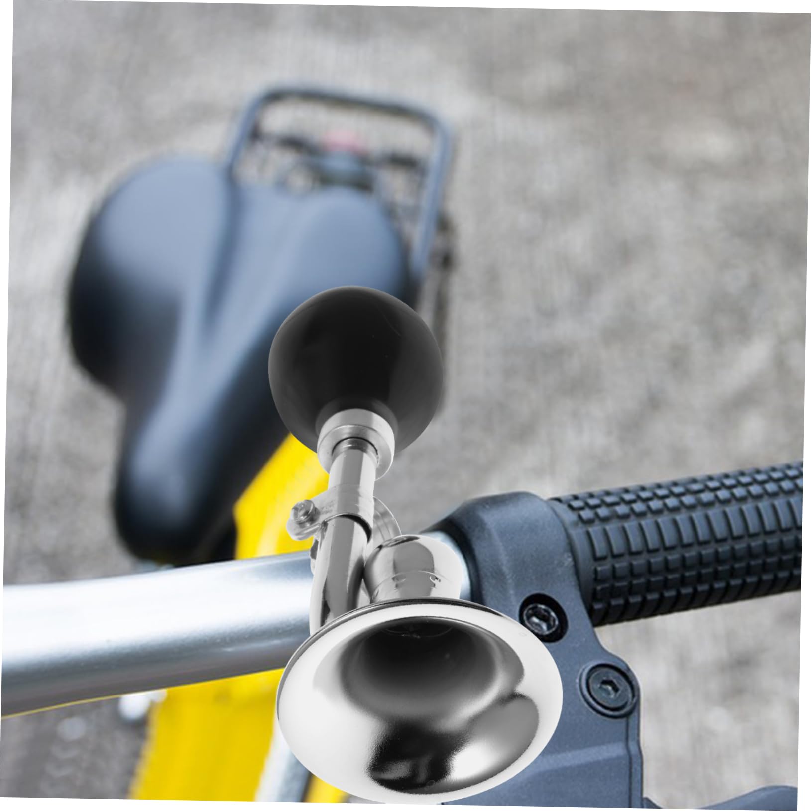 Abaodam Campanello della Bicicletta Maniglia Ciclismo Sostituzione Ciclo di Grandi Dimensioni Anziani Corno a Tromba per Bicicletta Divertente clacson da Bici Silver