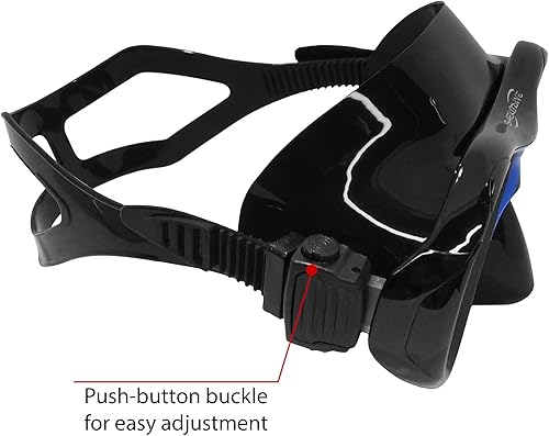 Miniatura 3 de Máscara de buceo Archer  Vidrio templado antivaho  Falda de silicona antifugas  Máscara de buceo, máscara de buceo, máscara de esnórquel para adultos