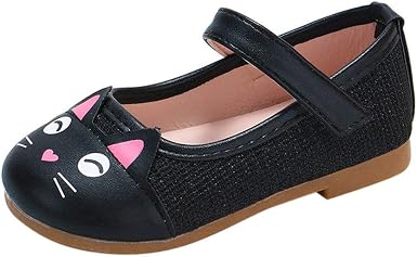 JUNMAONO Sandalias de Vestir Niña Zapatos para bebé Niñas Antideslizantes  de Suela con Goma Zapatitos Gato Dibujos Animados Estampado Cuero Zapato  Velcro Princesa Zapatillas Recién Nacido 1-7 Años : Amazon.es: Zapatos y