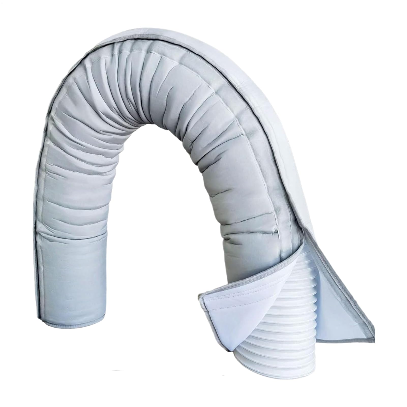 Tragbare AC Schlauchhülle Für 15/12.7cm Rohre - Flexible Isolierhülle Mit Staubschutz Für Wandventile/Dächer - Schnellinstalliert Ohne Werkzeuge (320g Polyester)