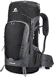 mochila de caminhada,Mochila de caminhada 65L resistente à água com capa de chuva Mochila de viagem esportiva ao ar livre para camping escalada montanhismo