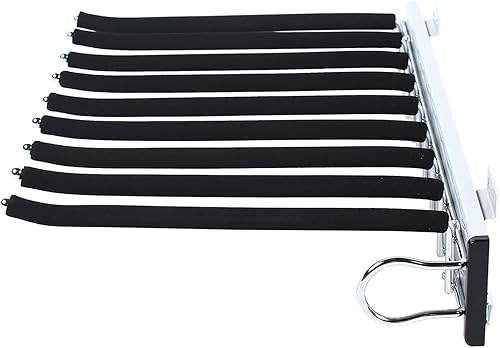 Miniatura 4 de Futchoy Percha extraíble para pantalones, armario y pantalones, cajón de ahorro de espacio, barra antideslizante para colgar ropa, multifuncional